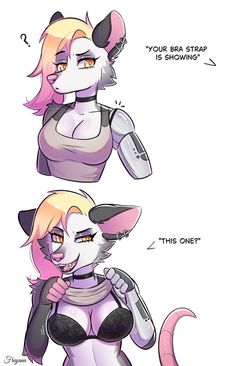 Freyana_Art's tweet photo. Bra strap meme 🖤🤭 https://t.co/VYsBYt0fZS