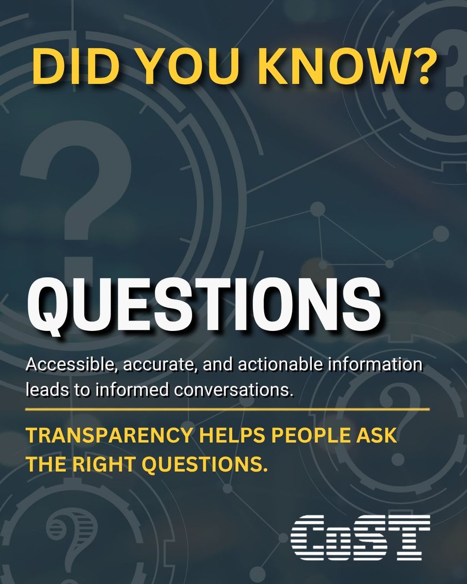 CoSTransparency's tweet photo. Good infrastructure starts with good information. When data is open and accessible, people can ask the right questions, identify risks and strengthen accountability.

Because accountability starts with asking the right questions.

#Infrastructure #Transparency #Accountability https://t.co/F0Oxqc7Ran
