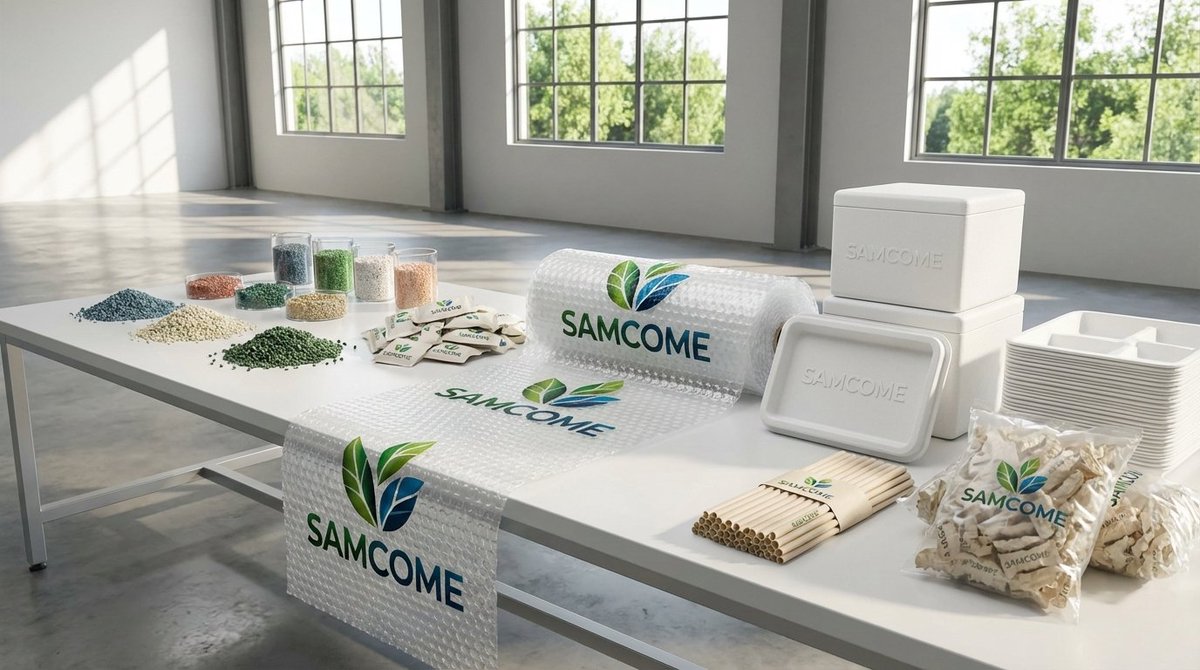 SamcomeEcoTech's tweet photo. Sustainable packaging starts with the right raw material. That's where we come in. 🌿 #SustainablePackaging #Bioplastics https://t.co/D17lCywgH4 https://t.co/Lm4pnZg9LF