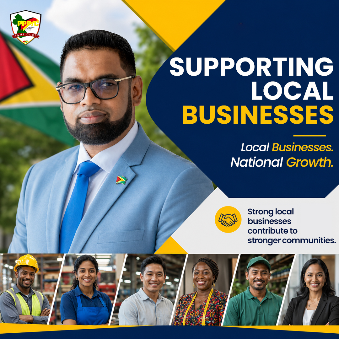 PPPCFansClub's tweet photo. When local people participate in economic growth, communities prosper. Through Local Content initiatives, Guyanese workers and businesses are gaining more opportunities to contribute and benefit from national development. Growth should belong to everyone. #Guyana #LocalContent https://t.co/8mv9hCJAaL