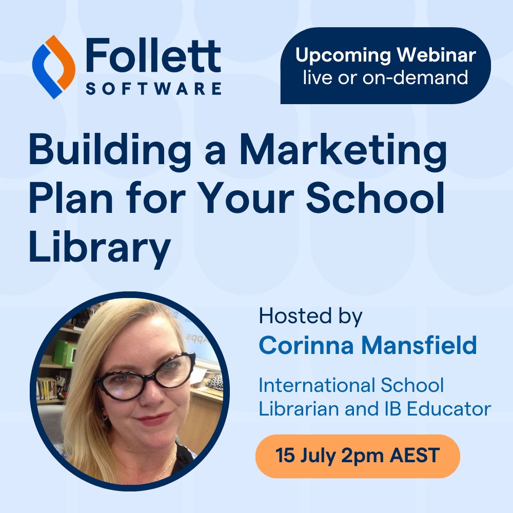 AccessitLib's tweet photo. A quick reminder to join us tomorrow for a free webinar with Corinna Mansfield, author of Practical Marketing for Your School Library 📚

Learn practical strategies to build a stronger marketing plan for your school library 📈

Register now 👇
https://t.co/xpeyHcHNmO https://t.co/ZAGvjndKnD