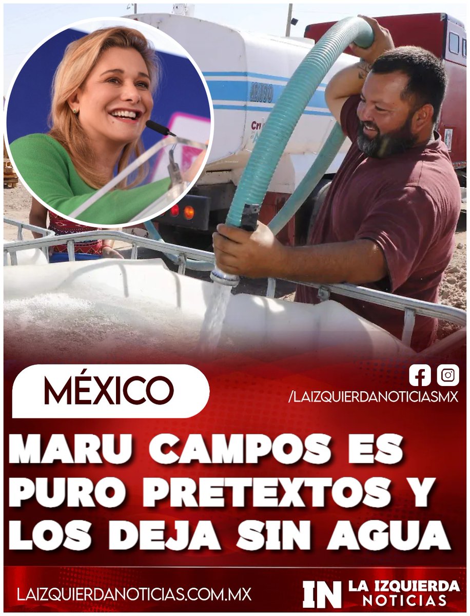 IzqNoticiasMx's tweet photo. DISCRIMINACIÓN... Es inhumano lo que dice el gobierno de Maru Campos, que se niega a llevar el vital líquido a varias comunidades, bajo el pretexto de ser asentamientos irregulares. El presidente municipal de Ciudad Juárez, Héctor Rafael Ortiz Orpinel, exige que se den soluciones: “Siempre buscan pretextos, a nosotros no nos compete el tema del agua de manera directa. Se ha solicitado que el municipio se haga cargo, pero no han querido por parte de Gobierno del Estado”. Mientras, a la antigüita, con pipas y cubetas para poder sobrevivir.