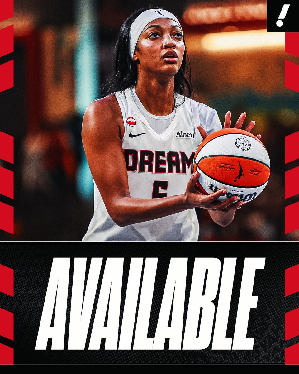 YahooSports's tweet photo. Angel Reese will be available Monday against the Sparks, the Atlanta Dream announced.

Reese missed her previous game vs. the Portland Fire on Saturday due to a leg injury. https://t.co/P2TCq6RkSh