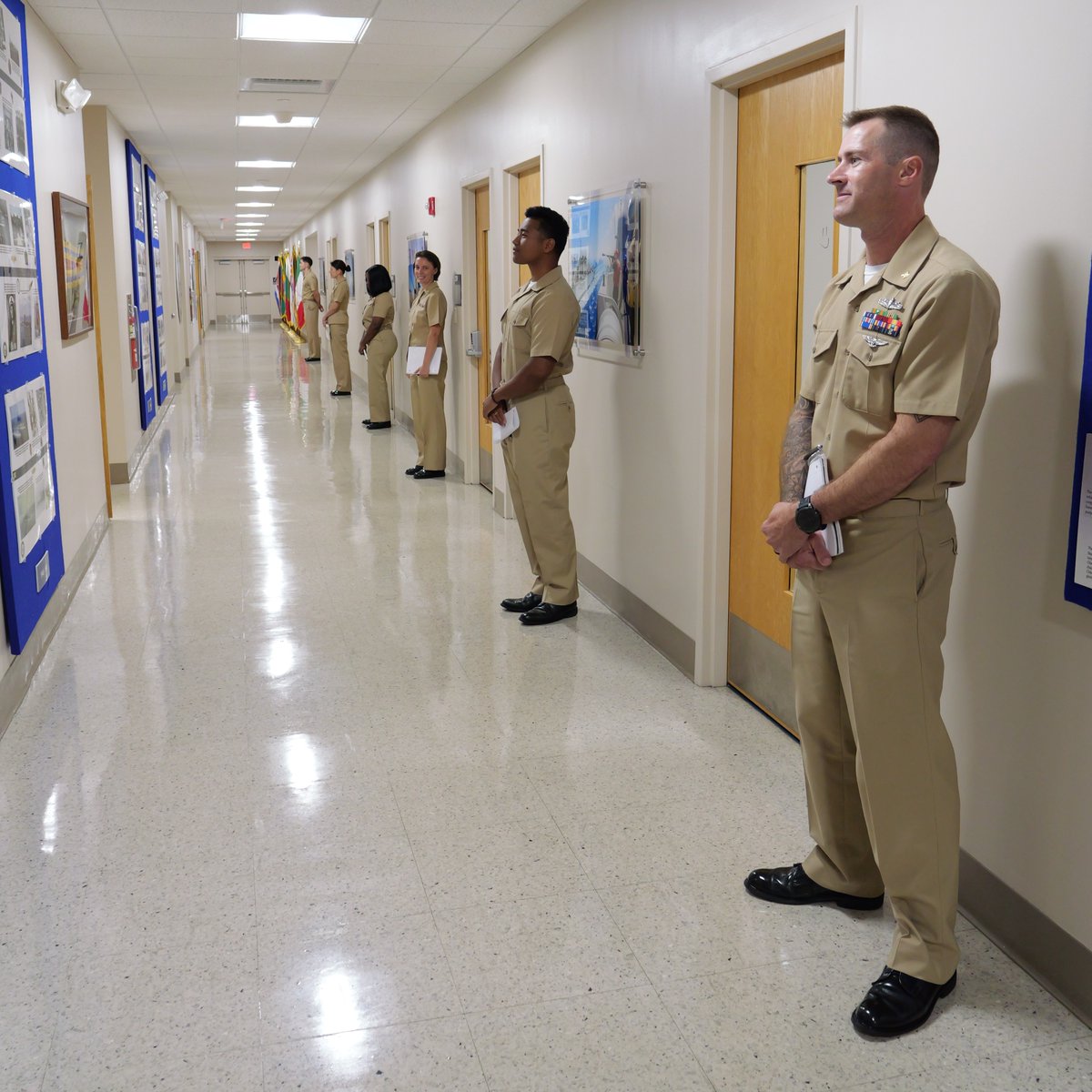 NSCSofficial's tweet photo. Last Friday, BSOC 3rd Battalion students completed Officer-Like Qualities assessments, demonstrating the leadership, integrity, and professionalism expected of Naval officers. These evaluations help prepare future Supply Officers to lead Sailors and strengthen fleet readiness. https://t.co/Ek9mvgYudZ