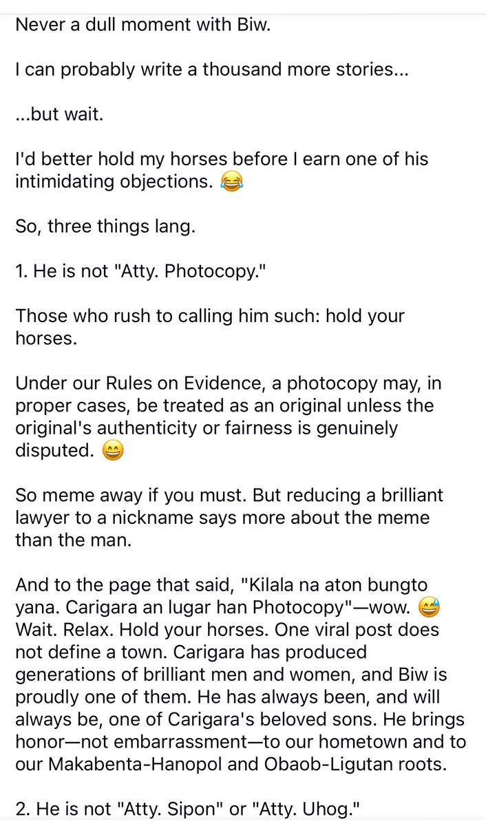 gaondoingthings's tweet photo. joker pala talaga si Atty Ligutan🤣aka “Biw”

parang ang saya maging acquainted sa pamilya niya, his family speaks so highly of him and not bc they’re blood-related, but because he actively lives out his principles with integrity https://t.co/90M8FrShBE