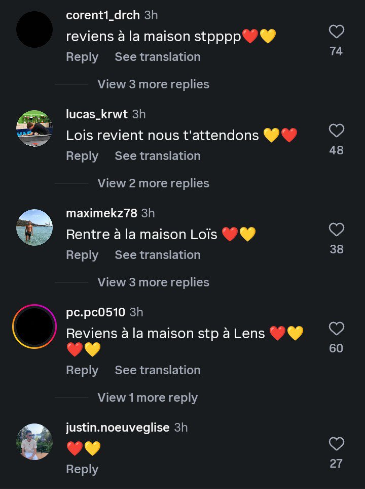 TheFJEN's tweet photo. 🚨😳 JUST IN: RC Lens fans have flooded Loïs Openda's Instagram comment section, asking him to return to the club! 🇧🇪 https://t.co/E1X7UCr138
