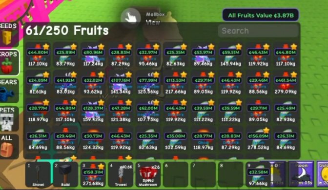 dnastrgame's tweet photo. Wts  GAG2
seed,gear,pet,props&amp;seckless
■seckless/koin 
*15p/m
*1B 12K
■swc 150p
100ea 13k
■ss160p
100 ea 15k
■Trowel 5k/500ea
⭐️STAR FRUIT SEED 20K
🍁Db seed  4K
🌶Gp seed 1k
🦋Hb seed  1k
🌙Mb seed 1k
🕸Venom 1k
🌐Venus 400p
🍁FIRE FERN 400p
🚀Roket pop 1k/12ea
Next ⏬️⏬️ https://t.co/1HZFvWg8Hv