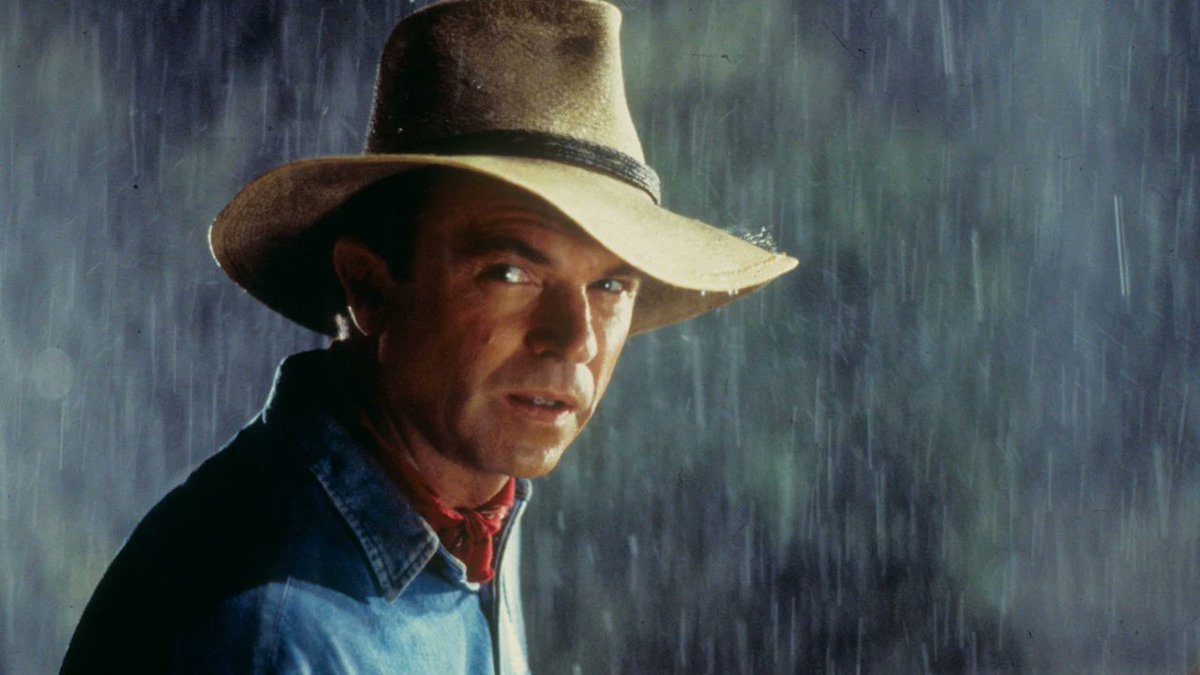 Desjekt's tweet photo. Todos, en algún momento, quisimos ser el Dr. Alan Grant, sentir la respiración del triceratops y ver desde peligrosamente cerca un T-Rex. Todo gracias a él.  

DEP Sam Neill. https://t.co/Ow9VQwkwwi