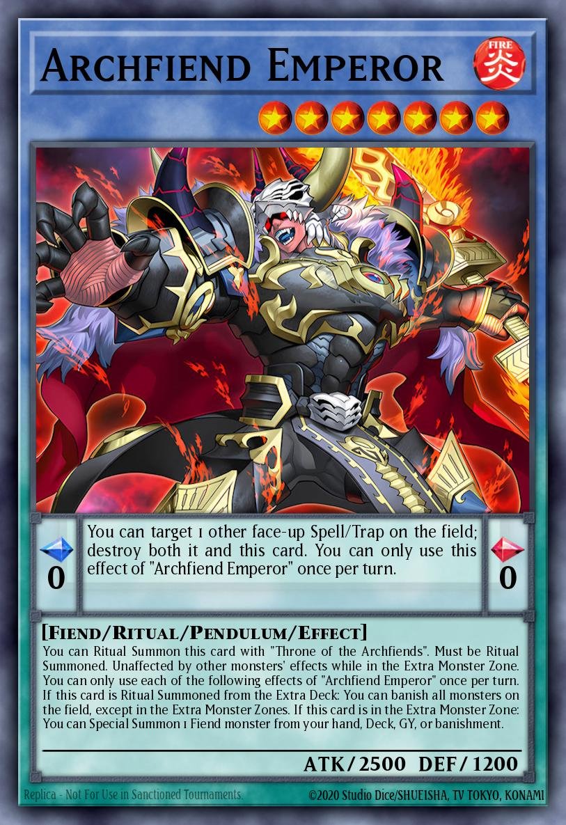 Shorydouken20's tweet photo. Are there any other Ritual Archfiendheads wondering when we're gonna get Duke's Ritual/winning outcome? I feel like this entire archetype is literally incomplete without it and there's been nothing of it yet. https://t.co/jyee4jrYvf