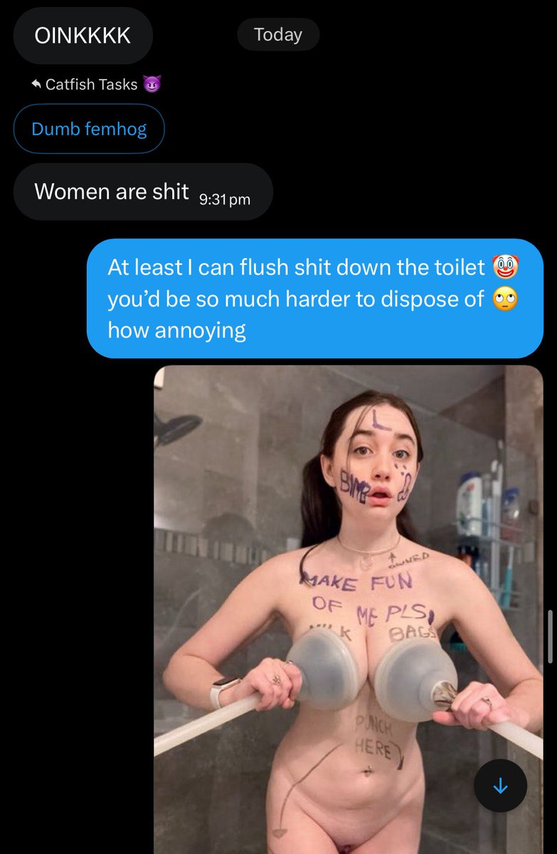 CatfishTask's tweet photo. 🐷🦶🏻HogFeet For Sale🦶🏻🐷

Come get a taste of some betadomme soles😵‍💫🥵

Females don’t need compassion or admiration🤡 they need to be pimped out fat, ugly gooners online😂🖕

.
Findom femdom misogyny manscam simp cuck freeloader account play brat breaker humiliation exposure goon https://t.co/RTsy9VySRG