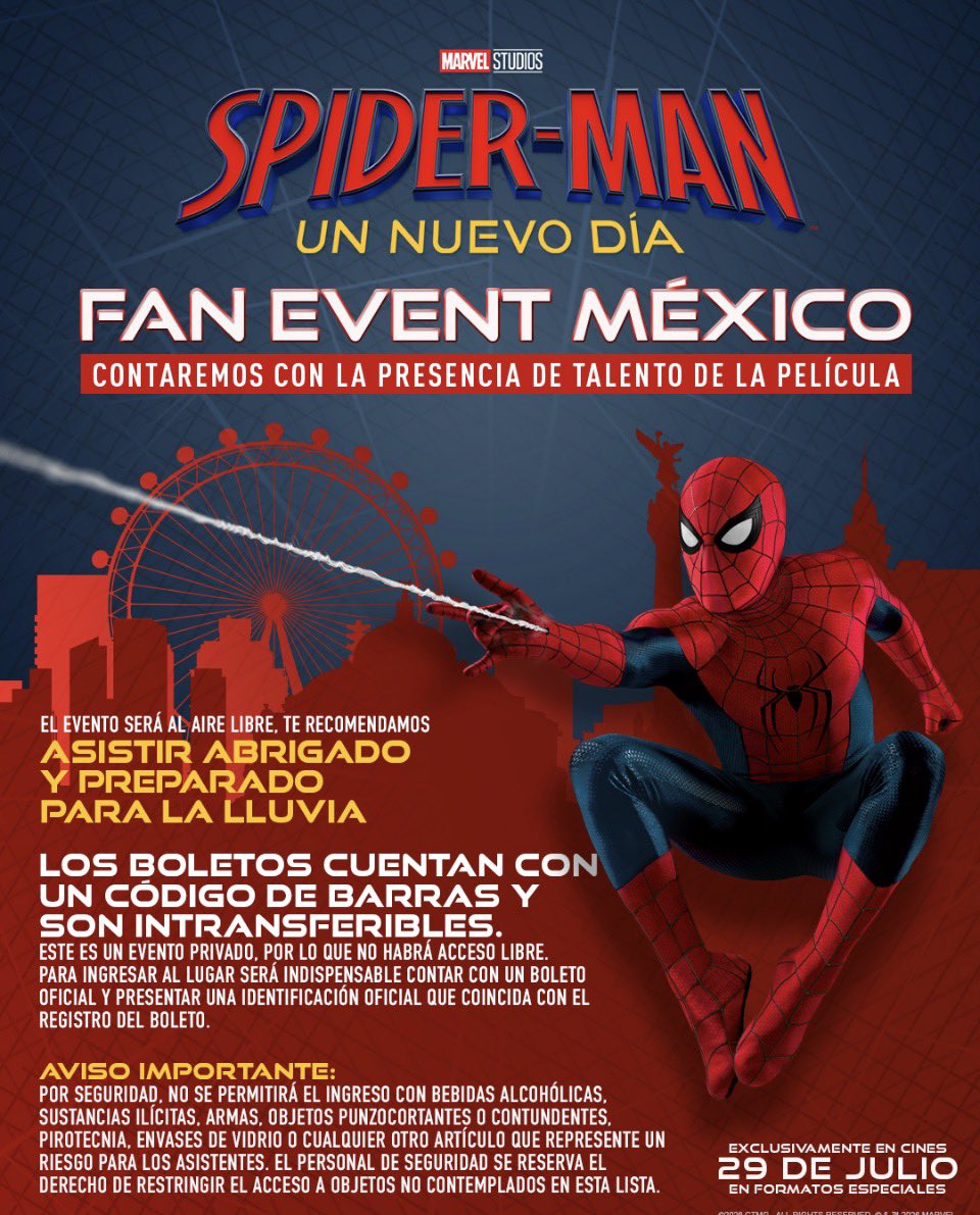 JenyGeek's tweet photo. Ya está la info oficial para asistir al fan event de "Spider-Man:Un nuevo día"😍❤️🤘🏻🕸️🕷️
#spiderman #fanevent #marvel #ucm https://t.co/AbL4GKPJ22
