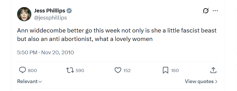 Alext99815's tweet photo. @jessphillips Resign. https://t.co/hbJK3L2d0Y