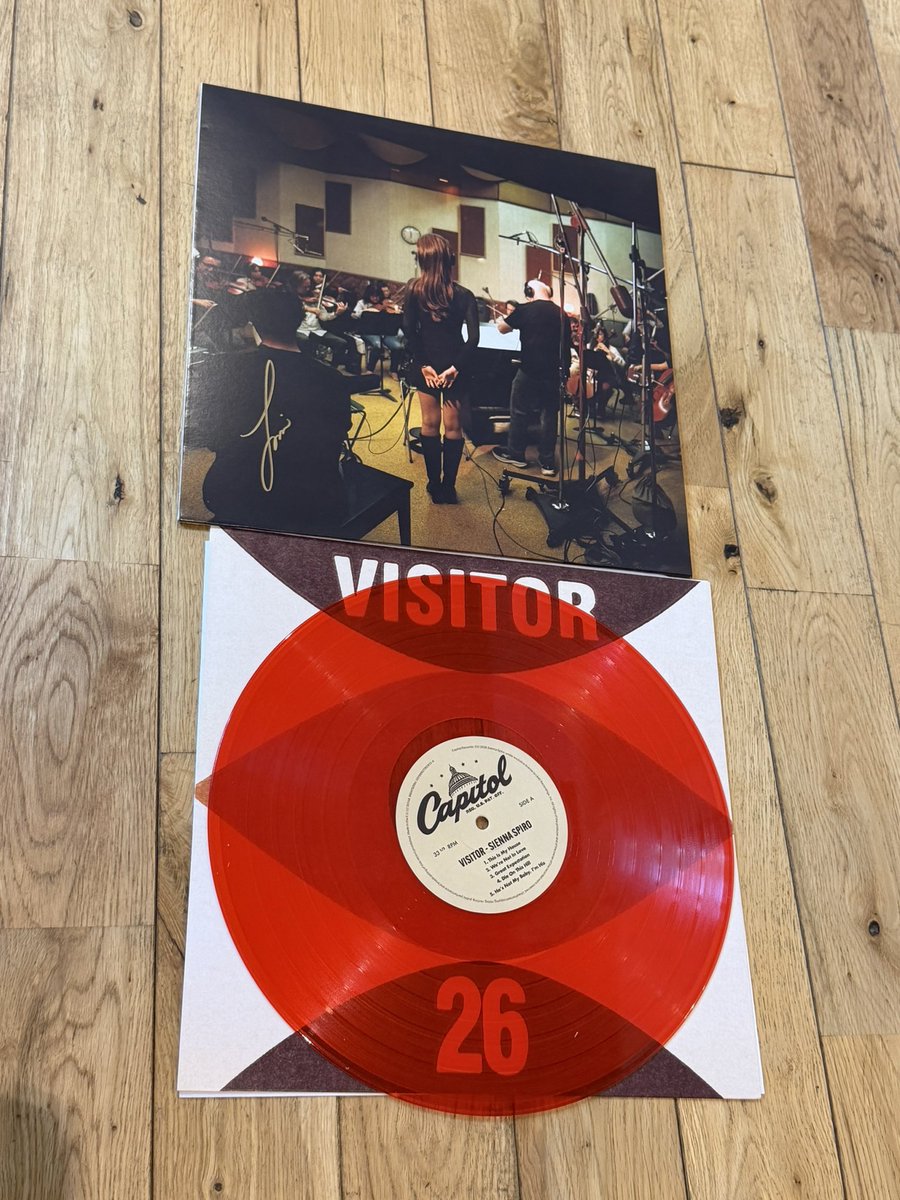 シエナ・スパイロの1stフルアルバム「Visitor」のレコード届いてた