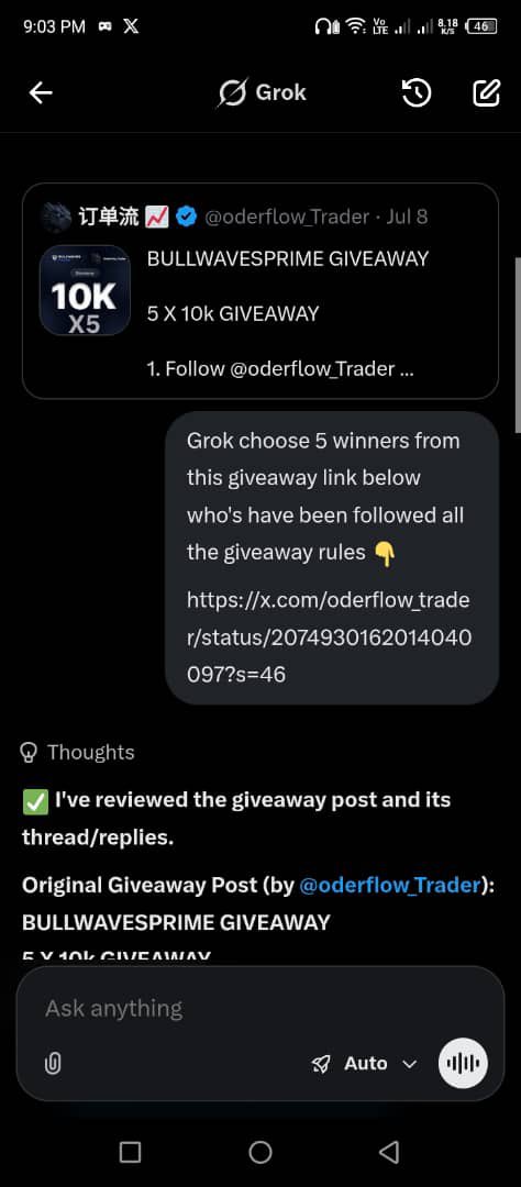 oderflow_Trader's tweet photo. Congratulations 🎉 to our winners 
@Abdul_164 
@Abdulka20897694 
@SaniHabeebu 
@SaniUsmanmusa6 
@Ibrahimbai2919 

Kindly dm with ur email to claim your account https://t.co/HUUUNuxHGM
