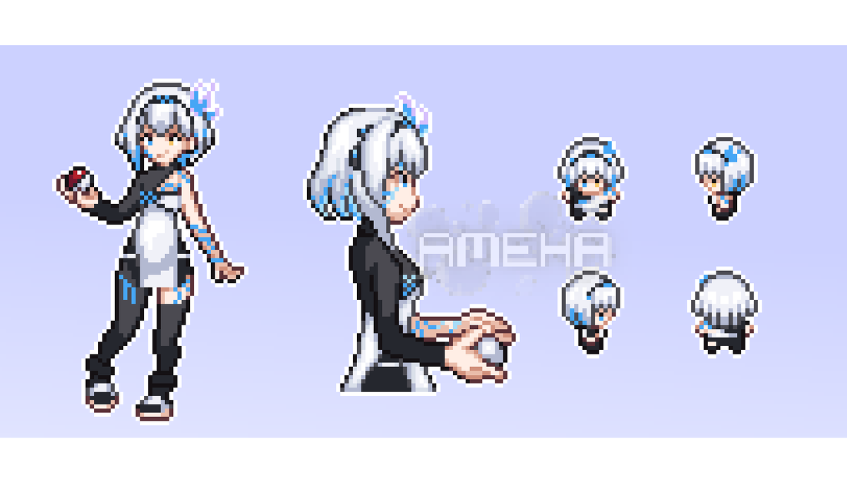 DoomedAme's tweet photo. ShinOfficer's Pokémon Front, Back and Overworld Sprites https://t.co/pzk9gWA4eX