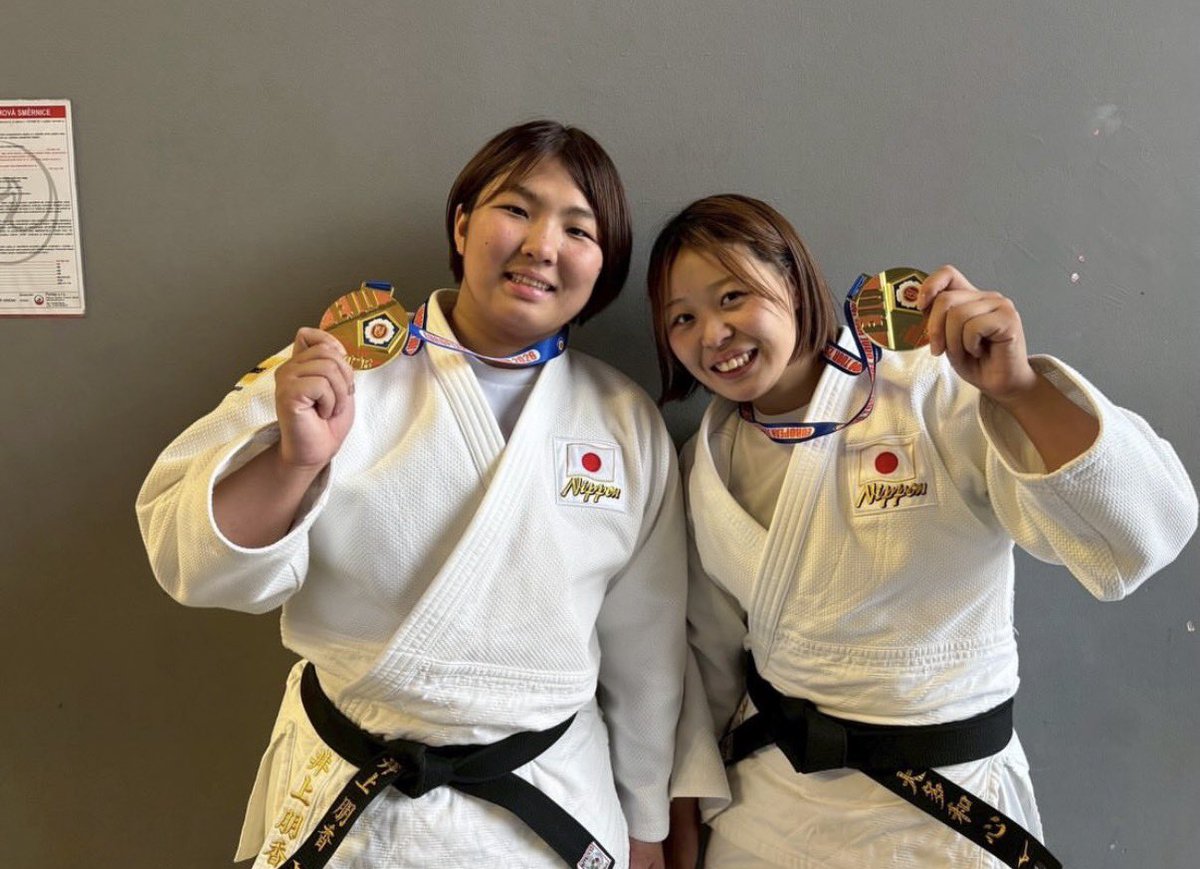 tsukuba_judo's tweet photo. 7/4.5に、チェコ・プラハにてチェコジュニア国際柔道大会が行われました。
結果
女子
78kg級 優勝　大多和心（体育2年）
78kg超級優勝 井上朋香（体育2年）
応援ありがとうございました！
#tsukubajudo
#筑波大学柔道部 https://t.co/z1o7lP4jKT