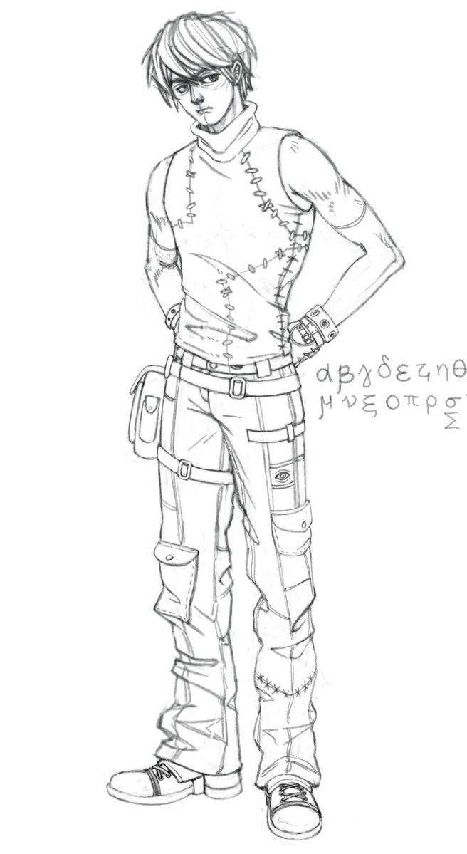 ArtGreenMooon's tweet photo. I've finally started drawing my character in full size!!!

#sketch #OC #art https://t.co/lSsW1gJZp3