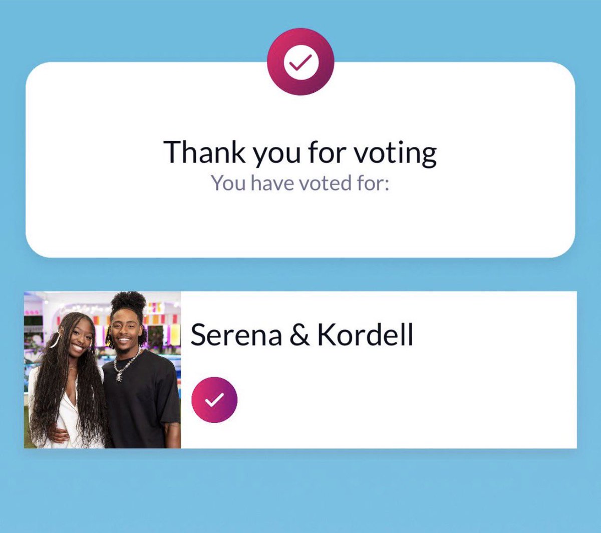 mylorensworld's tweet photo. Never once have i regretted my winners votes henniii 😝😝 https://t.co/3auB6YiJ9P