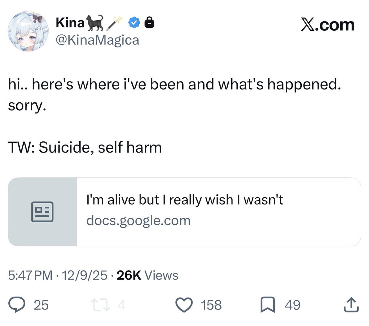 Kina tweet media