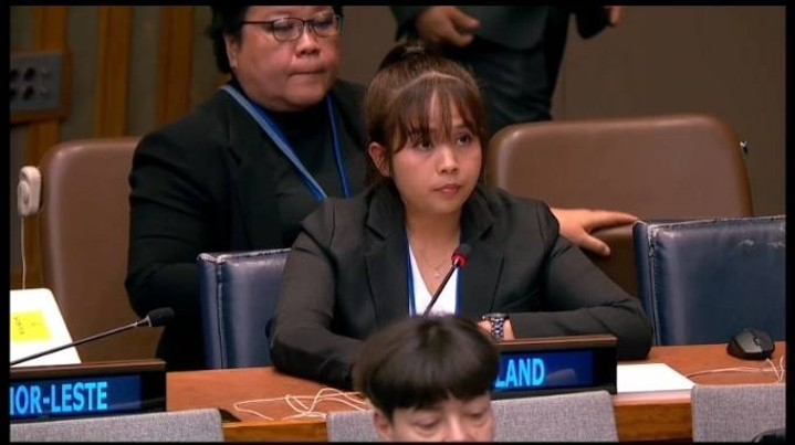 ThailandUN's tweet photo. At #HLPF 2026 TH reaffirms its commitment to advancing #SSTC with #SIDSto build capacities to withstand external shocks through #SEP-based solutions and to accelerate the achievement of the #2030Agenda
#HLPF2026
@MFAThai @InterorgMFAThai @CherdchaiC https://t.co/ImokeDVW6l