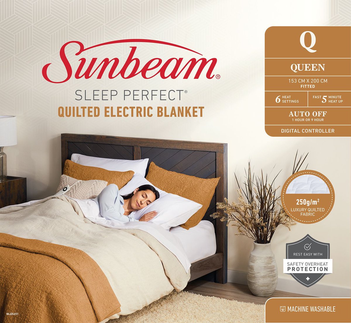 ReductionHQ's tweet photo. Back in stock! Just in time for the depths of winter.... Sunbeam Quilted Electric Blanket - Queen Bed Size. https://t.co/zA3v9p8Aai https://t.co/lVnC9475w6