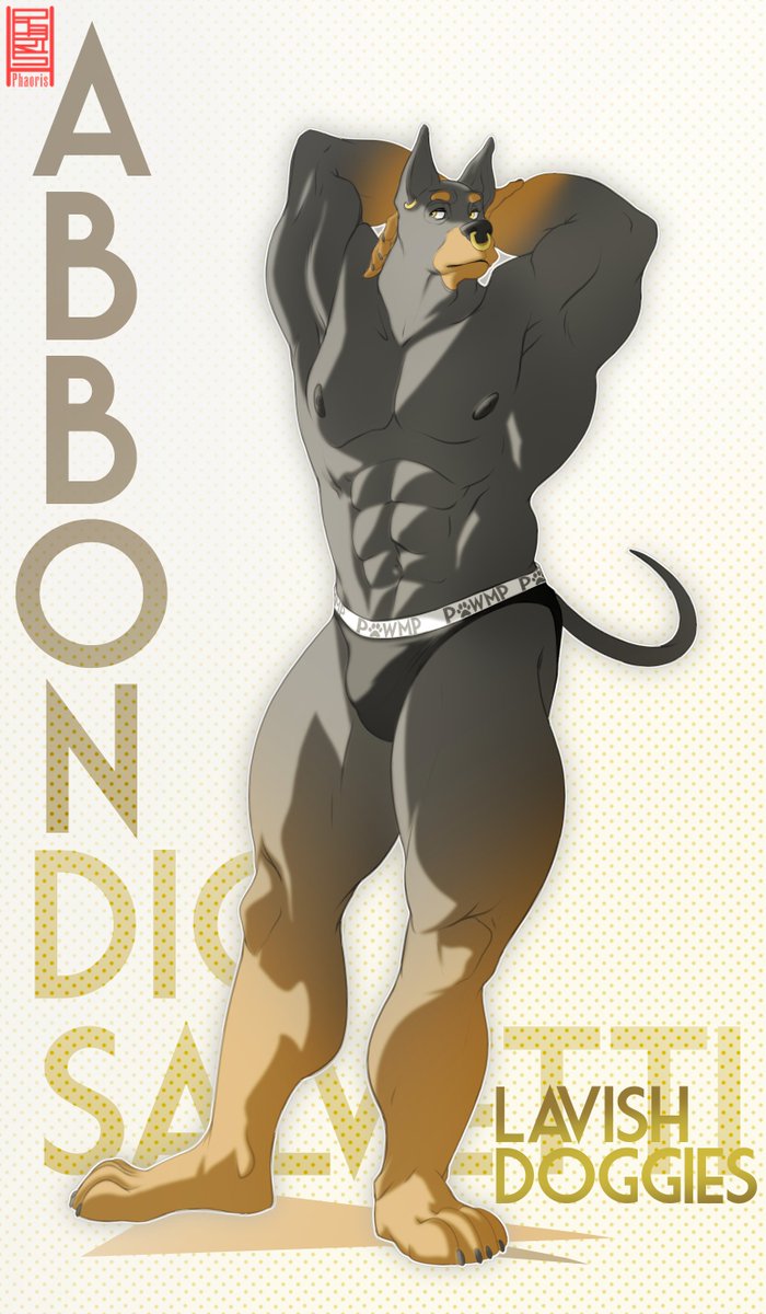 phao_art's tweet photo. This is an old character of mine, Abbondio Salvetti. He's from a scrapped idea I had about a group of male model dogs living together in a huge mansion :3

I'll be sharing the others pretty soon!

#furry #nsfw #sketch #muscularfurries https://t.co/ITLtr8n5NL