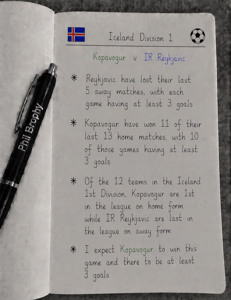 PhilBrophy1's tweet photo. Tuesday Banker 🏦 

🇮🇸 Iceland Division 1 

⚽️ Kopavogur v IR Reykjavic https://t.co/XEw8LAAMkO