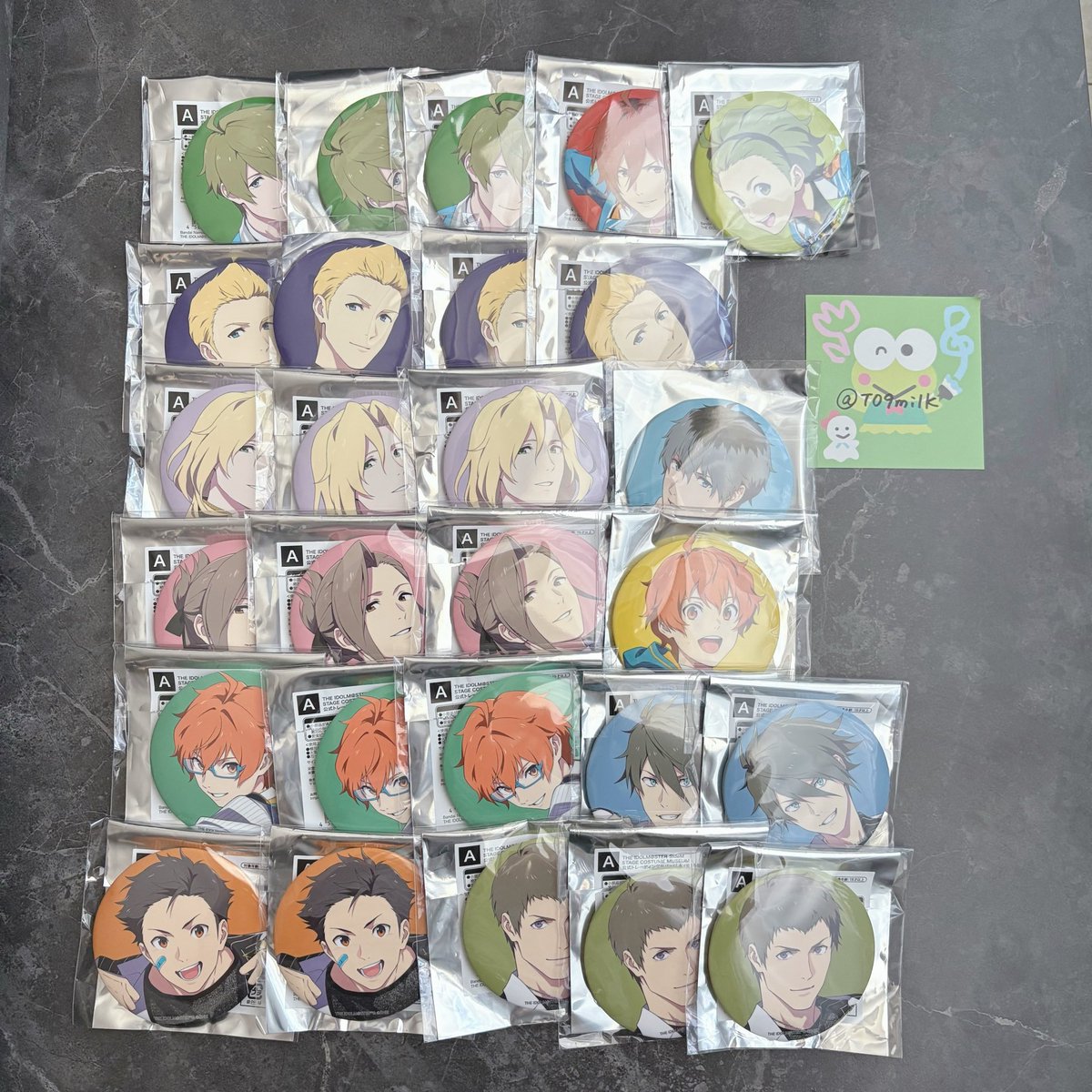 T09milk's tweet photo. 【交換】SideM 衣装展 缶バッジ

譲 翼 冬馬 翔太 北斗 圭 恭二 みのり 悠介 享介 英雄 龍 誠司

求 ピエール

郵送でのお取引を希望です。
1点からお気軽にお声掛けください。 https://t.co/StjmuABAdU