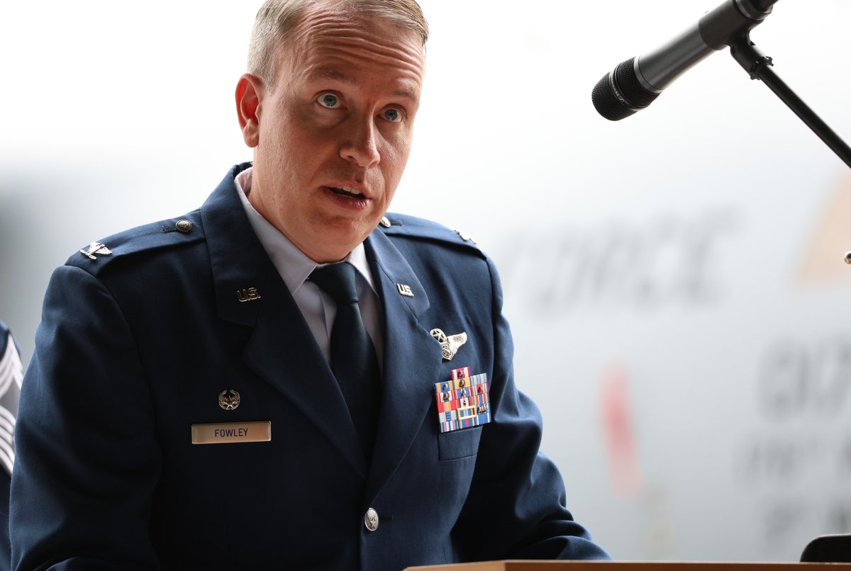 AlaskaDEED's tweet photo. A very big congratulations to State Board of Education Military Advisor James Fowley, who on Friday was promoted to the rank of colonel and took command of the 176th Operations Group of the Alaska Air National Guard. Congratulations, Colonel Fowley! https://t.co/o5QQu2qdCT