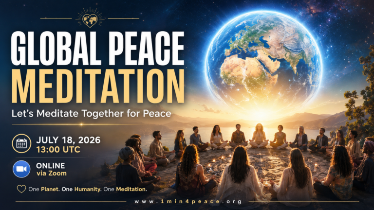 1min4peace's tweet photo. Online Global Meditation for Peace  

Saturday July 18th, 2026 - 13:00 UTC  

Where? 
Join us on Zoom: Room ID: 898 5957 9850 
Click here to join: https://t.co/o0UlFBa80p 

Our purpose is to increase harmony, unity, and peace on earth.

https://t.co/kBz3zimEBN https://t.co/7LCa5vJ24H
