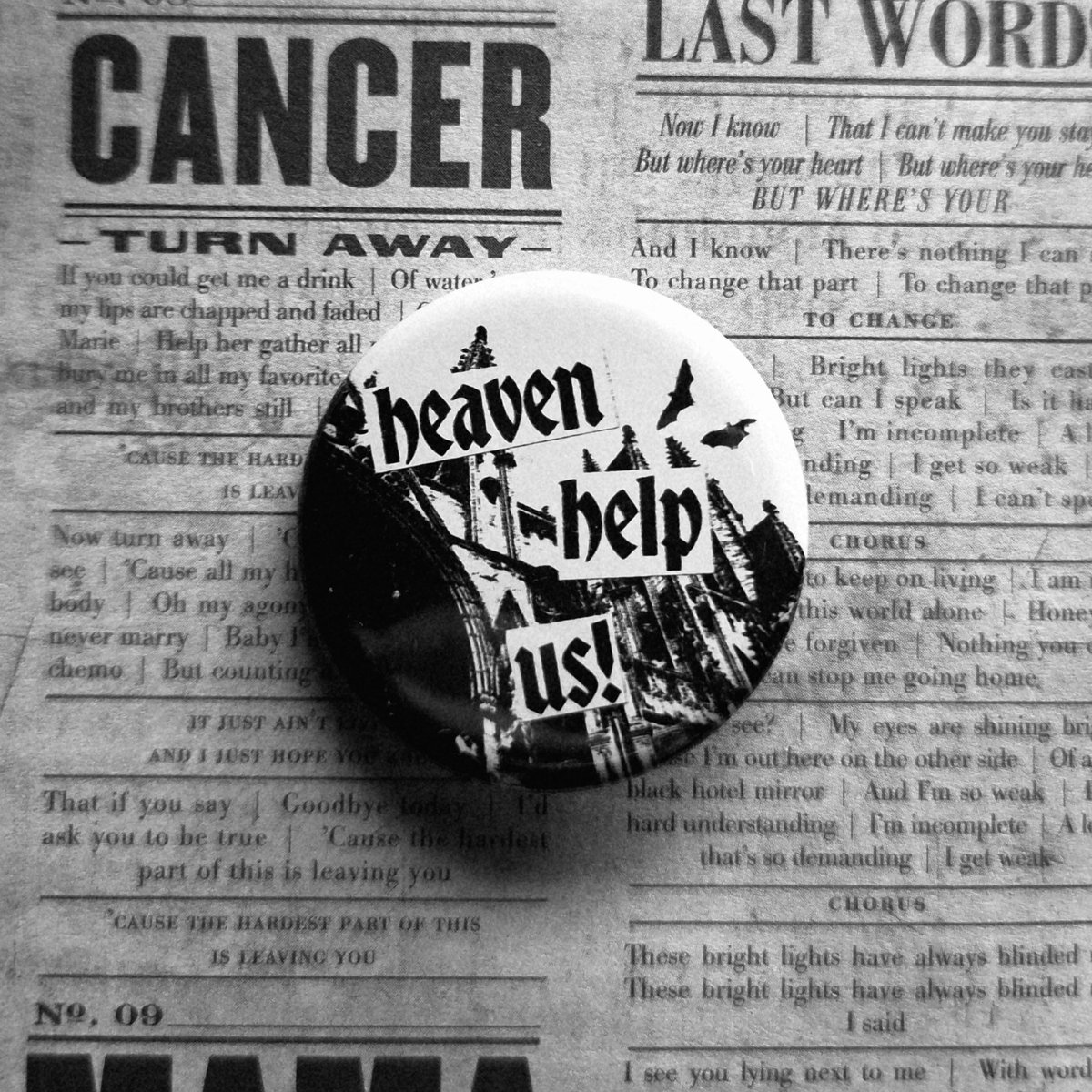CEMETERYSWlFT's tweet photo. HEAVEN HELP US ! 

TBP badges available now 🖤

def did not forget to post this on here amidst my mcr show frenzy. anyways u can get them here:

🔗 https://t.co/qajzLTwsQn https://t.co/jf9m9vFQt8
