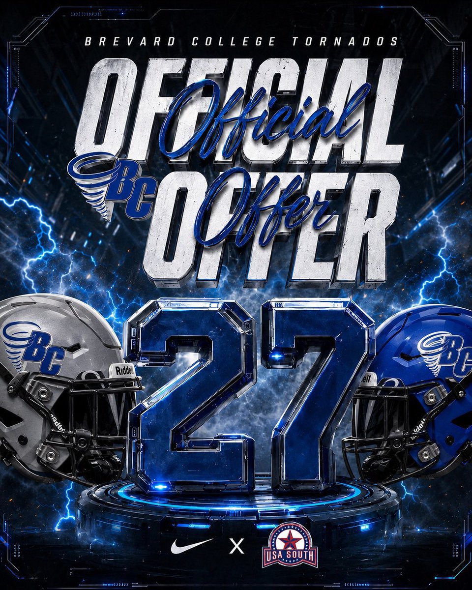 ElijahMFulton's tweet photo. After a great conversation with @terrance_gant , I am blessed to say I have received my second offer from Brevard College! #AGTG @SSS_Pride @CoachSwole83 @CoachJBroadway @CoachWill1906 #🌪️❗️ https://t.co/TLWBBioJOS