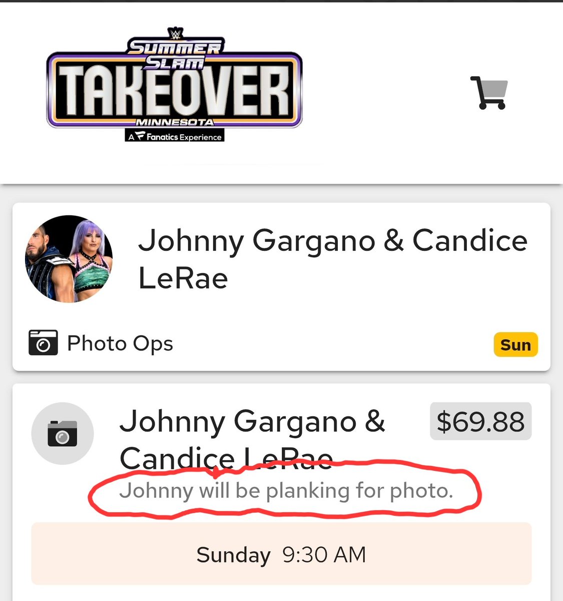 Johnny Gargano tweet media