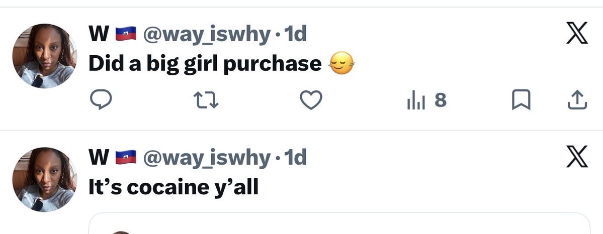 sheabuttercrazy's tweet photo. @way_iswhy I saw these tweets next to each other and got concerned for a sec 😂😂😂 https://t.co/qLMhQutD82