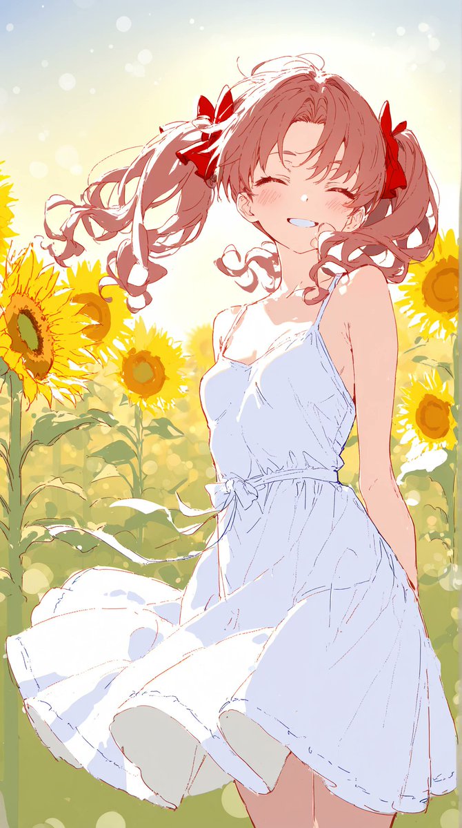 Almond_Eye_Art's tweet photo. ひまわり畑と彼女🌻
#とある科学の超電磁砲 https://t.co/9VW4v5aZSC
