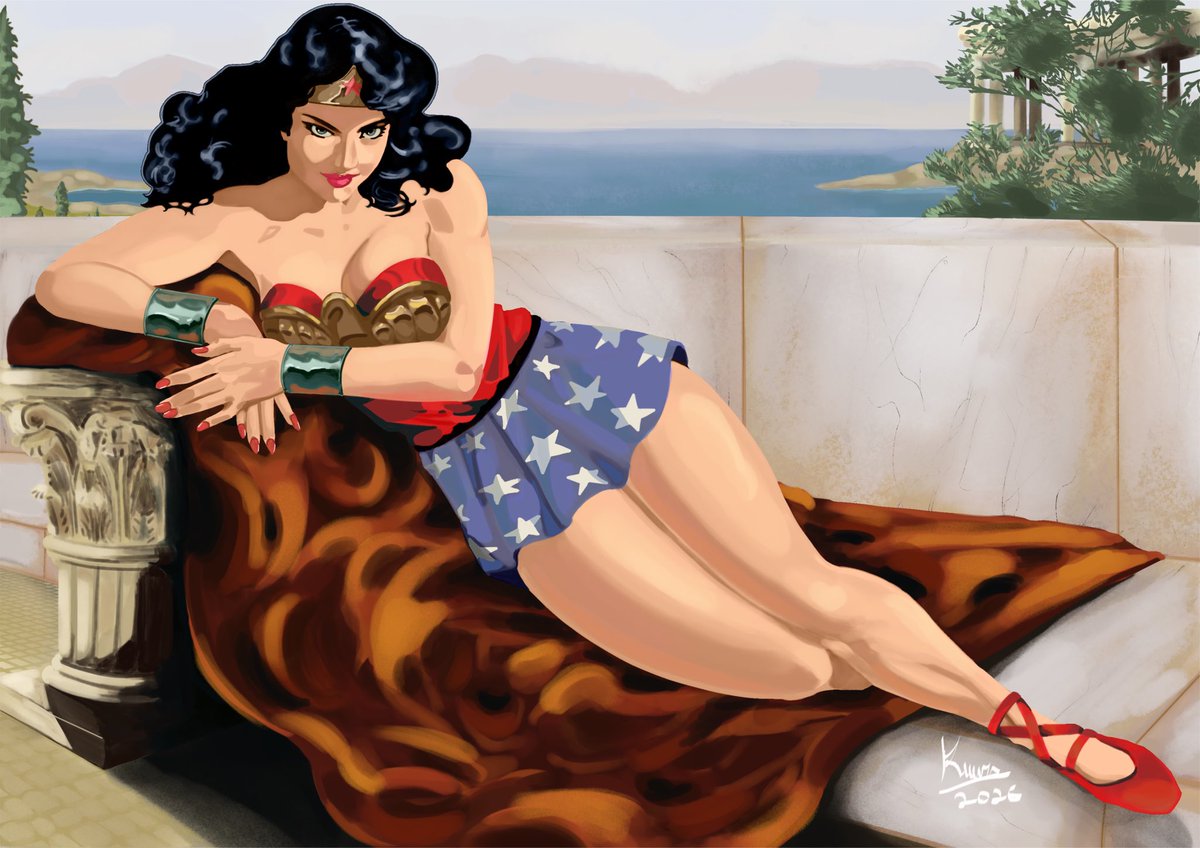 Dkuuro's tweet photo. THE WONDER WOMAN https://t.co/zMQQcvcNlP