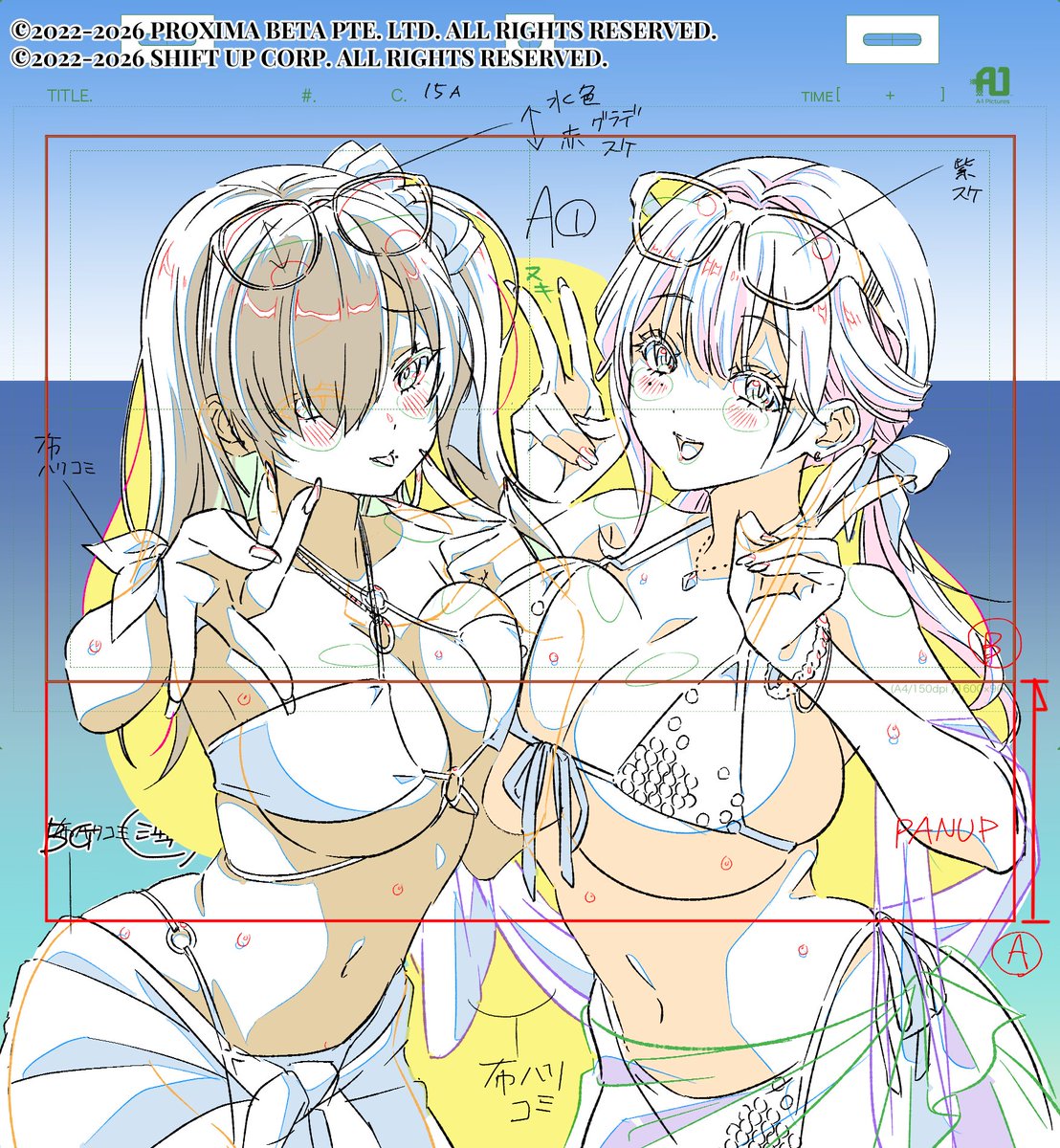 shimamoto_non's tweet photo. NIKKE 夏イベント「WAVE TO YOU」
ＬＯ/原画で参加させていただきました！

#NIKKE　#NIKKExA1P　#NIKKExA1 https://t.co/ii86FMEyrA