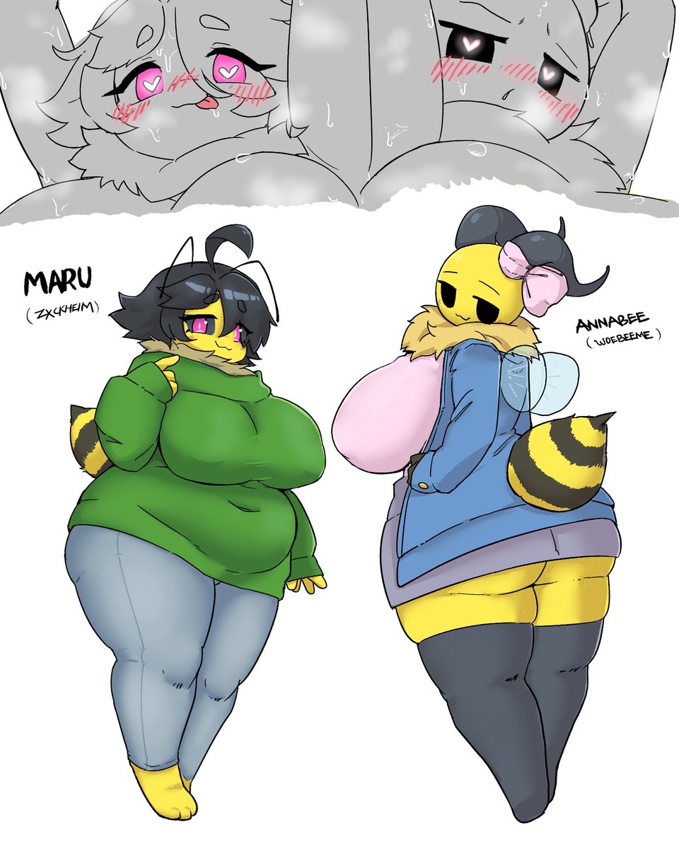 zxckheim's tweet photo. Maru existed because of Anna...

Character Annabee made by: @WoeBeemee 

while Maru is from mine.

#digitalart #bee #fanart https://t.co/7T7uuymuJx