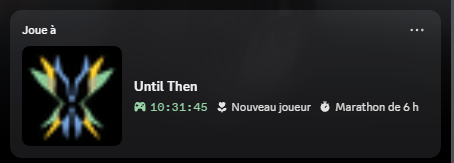 Yotsubyo's tweet photo. Je viens de terminé le meilleur jeu auquel j'ai pu jouer jusqu'à présent et je n'ai pas peur de le dire.
( J'ai littéralement enchainé 10h30 mdr )

Je tient à remercier @Chiretream pour sa propagande #UntilThen car sans lui je n'aurais pas découvert ce jeu. Alors merci à toi ❤️ https://t.co/dmKrOfE3l9