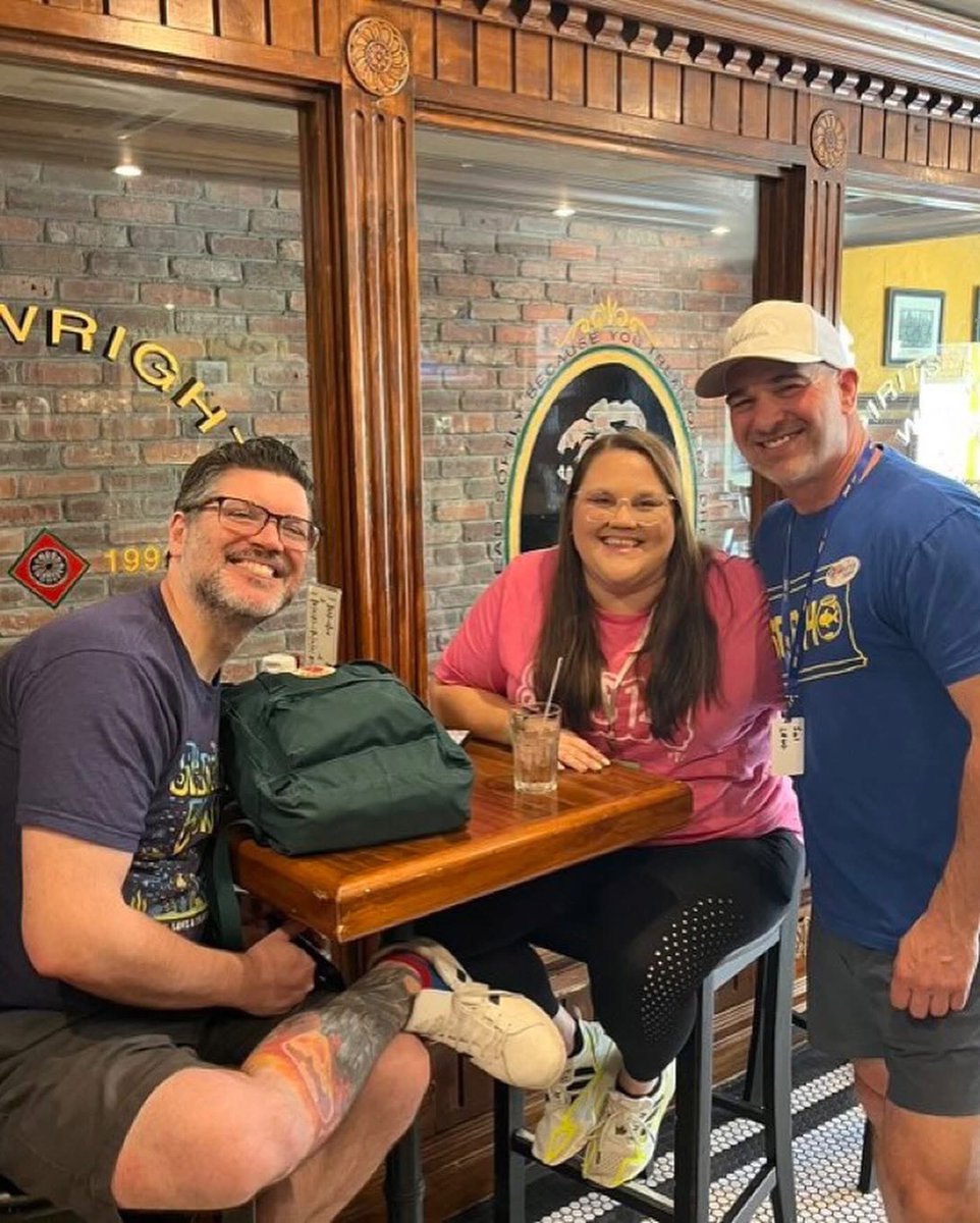 FF_LeapOfFaith's tweet photo. Three years ago today, both @sleto22 and @lewjhall had their lives MADE when they met me for the first time at #SFB14 / #SFBNYC. 

(And @DynastyOuthouse was thrilled to see me again.) https://t.co/SZ1cPWVIId
