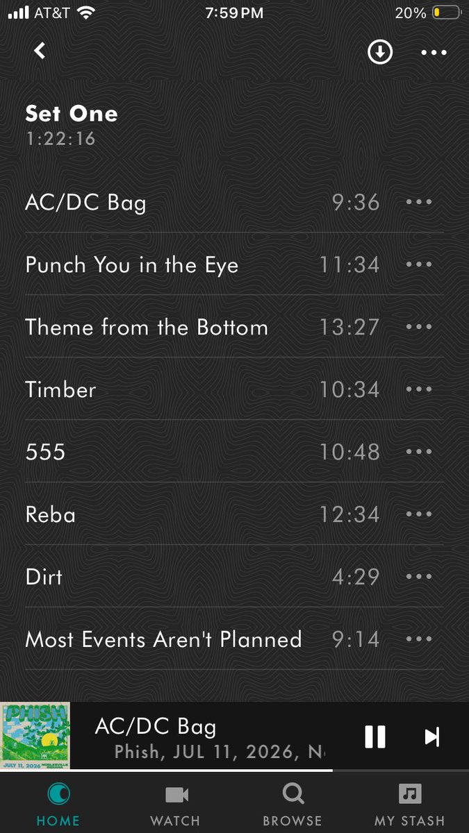 TonightWeBoogie's tweet photo. Call me crazy but these first set timestamps are very nice and I like them a lot. https://t.co/1IOz41jSv3