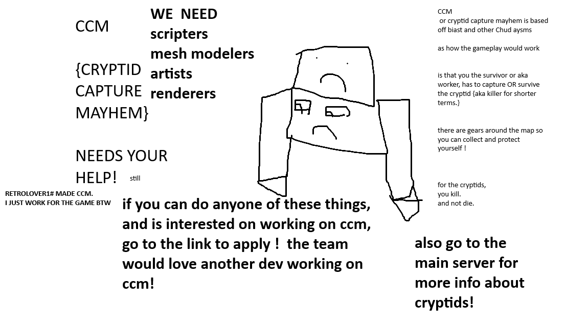 RealtiesNews's tweet photo. #RobloxDev #robloxasym #WENEEDHELP
this game is like really cool and would appreciate it if you worked on it!
https://t.co/qhtzfwdoP9 the link so you can apply https://t.co/EK83ceQxFl