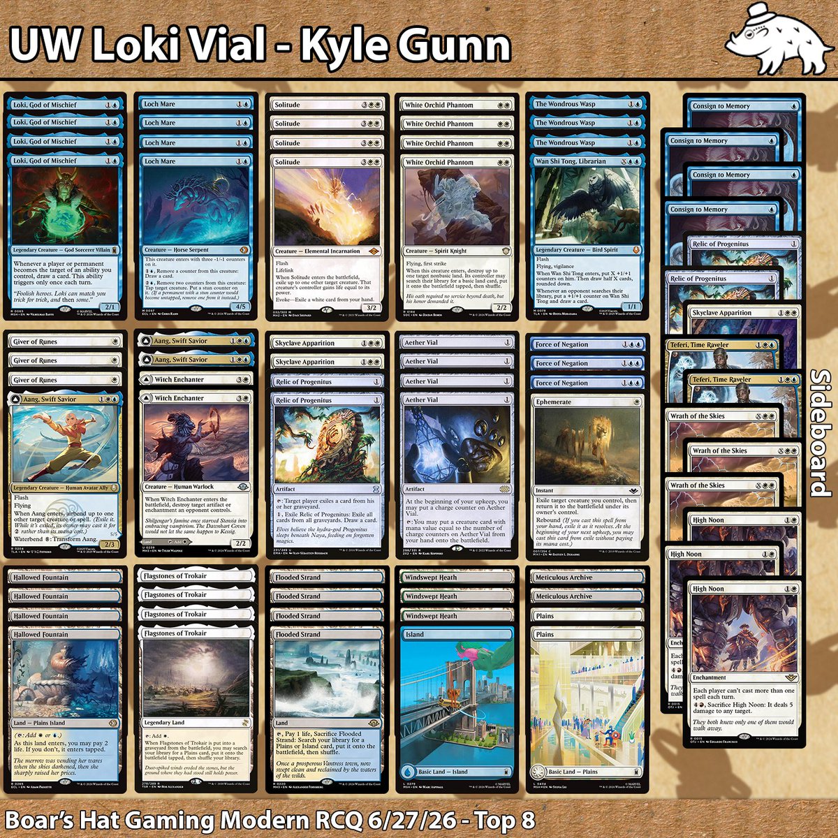 boars_hat's tweet photo. Top 8 deck lists 
1/2
#mtgrcqevents https://t.co/YzYDlcWsBz