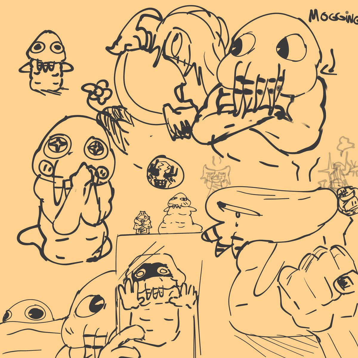 platsu_'s tweet photo. 1 am dagon sketches https://t.co/0ExJYp8InO