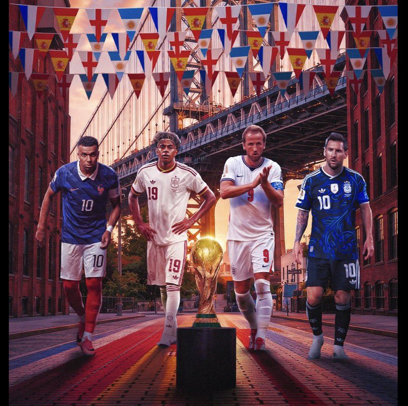 CaptnUson's tweet photo. It’s Match day 
🇫🇷 vs 🇪🇸 
🏴󠁧󠁢󠁥󠁮󠁧󠁿 vs 🇦🇷 
Who’s winning the World Cup? https://t.co/fjjTqiunny