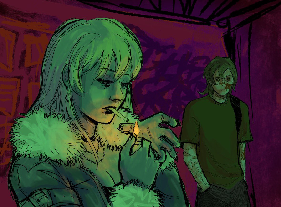 Taelus's tweet photo. OC drawings 
This was originally supposed to be a short comic but I lost motivation and never finished it 
#art #digitalart #OC https://t.co/ReGb8UxRgD