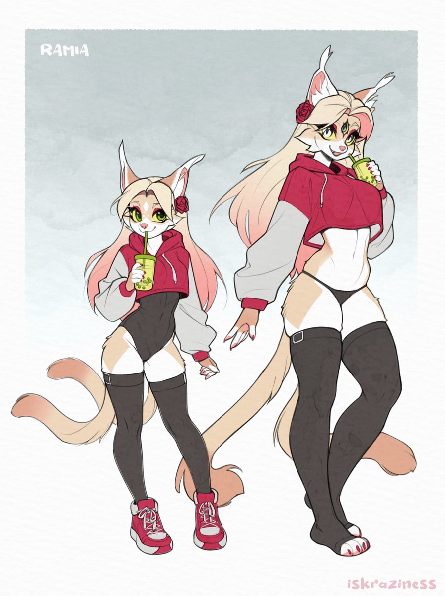 IskraArts's tweet photo. More sexy outfits for both of this kitty’s versions! https://t.co/X0s4PM98kp