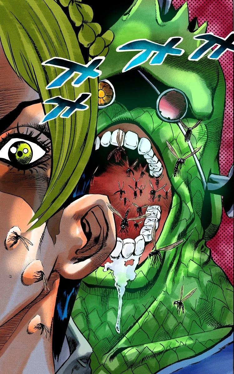 EMPORIOSMOM's tweet photo. If Araki has a bug bite frtish does that mean he was bricked drawing this then https://t.co/0NmzEg8v77