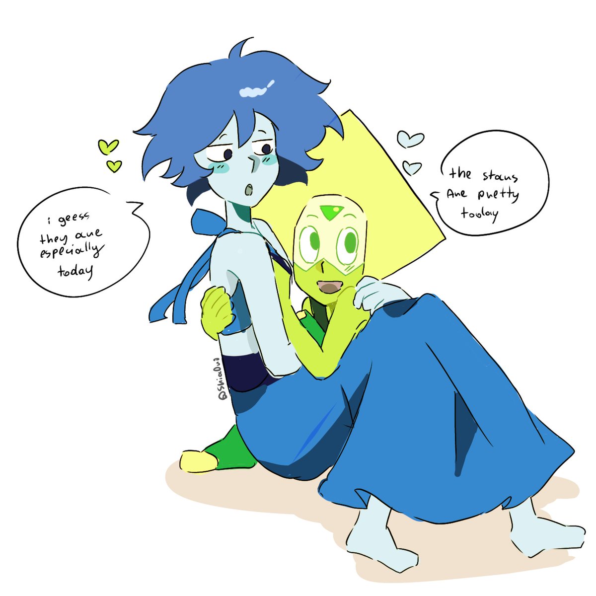 Hima8zjz's tweet photo. Hihi! Im a new account here on Twitter and I’ll be posting about #lapidot #stevenuniverse https://t.co/LWZhxn0cod