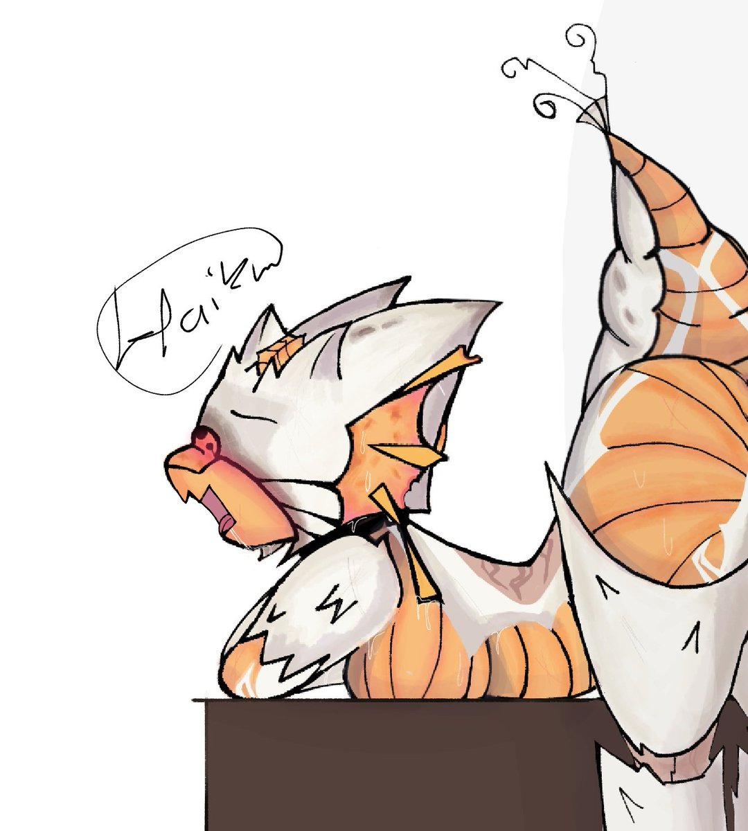 H4iiku_'s tweet photo. = Morning Stretch - - - 
\(⁠￣⁠ヘ⁠￣⁠;)/

(⁠ㆁ⁠ω⁠ㆁ⁠)
- - "Peach" 🍑- - https://t.co/xeQeZPLdJa